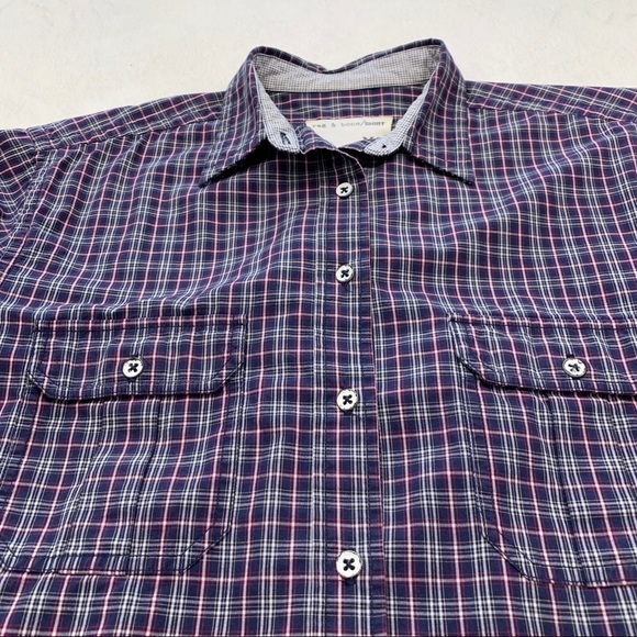 Rag & Bone Plaid Button Front Tunic Long Sleeve Shirt Women’s Size XS - Picture 5 of 10